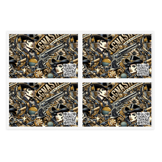 Cowboy Chic Revival Bold Western Glam Sticker Sheets - 8404 Design-46