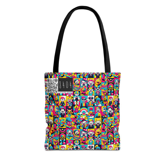 Neon Pop Playful Pop Culture Mashup Tote Bag - 8404 Design-60