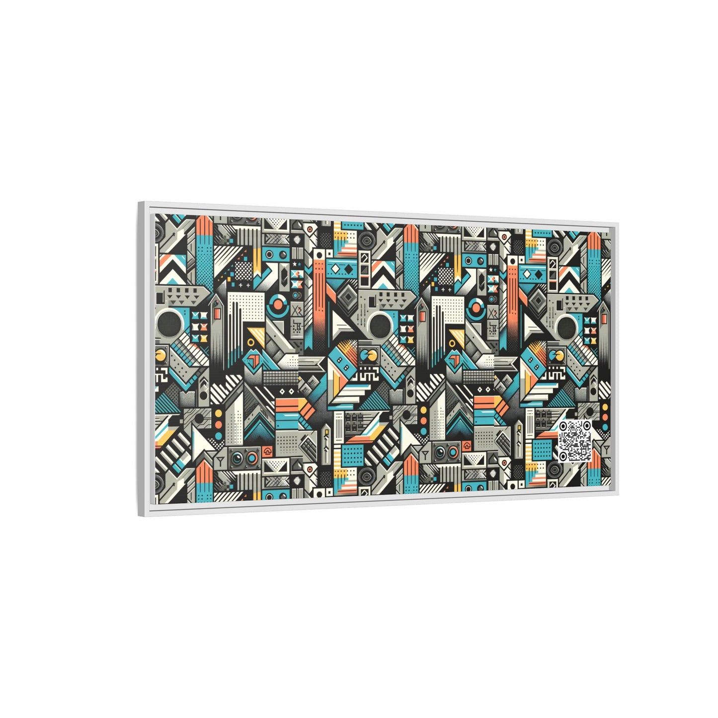 Digital Street Art Urban Street Style Matte Canvas, Framed (multi-color) - 8404 Design-81 B