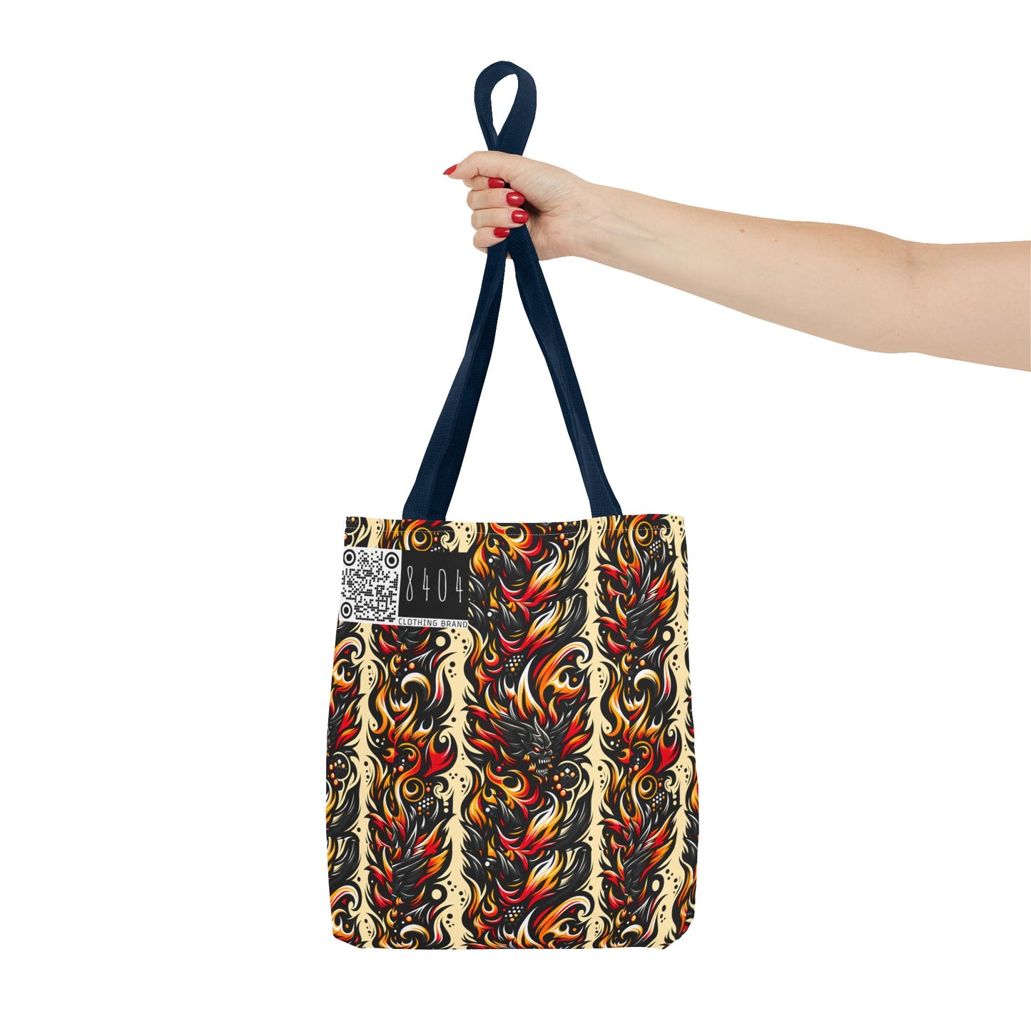 Flame Graphics Maximalist Streetwear Tote Bag - 8404 Design-65
