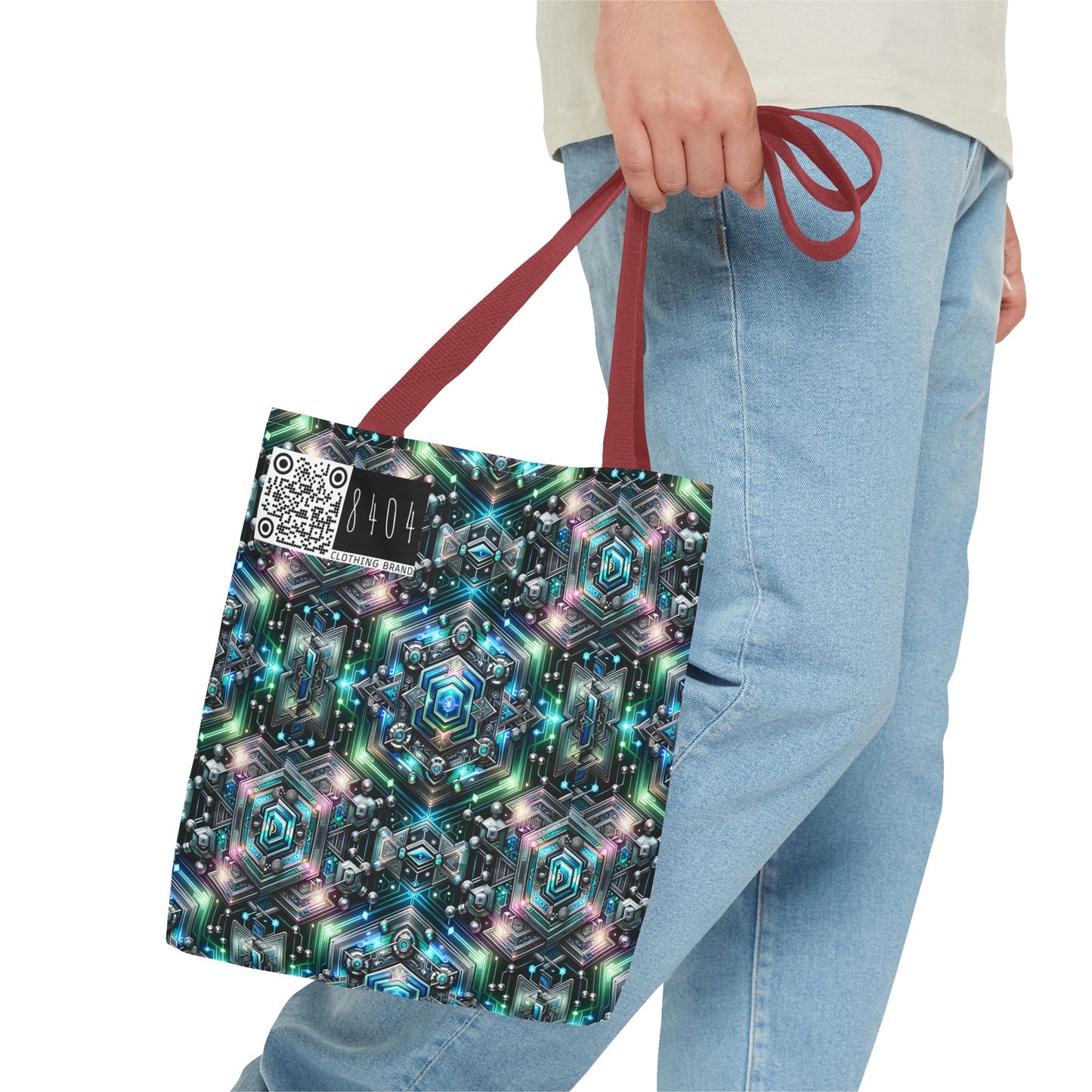 Tech-Infused Futurism Futuristic Tech Tote Bag - 8404 Design-63