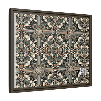 Cyber Garden Party Tech Garden Extravaganza Matte Canvas, Framed (multi-Color) - 8404 Design-66 A