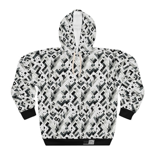 Digital Minimalism Minimalist Tech Pullover Hoodie - 8404 Design-69