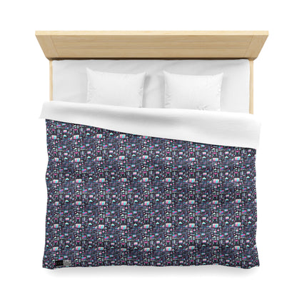 Digital Rebellion Youthful Streetwear with a Rebellious Digital Twist Microfiber Duvet Cover - 8404 Design-71