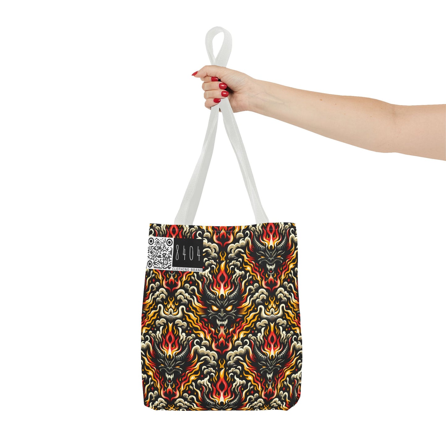 Flame Graphics Maximalist Streetwear Tote Bag - 8404 Design-59