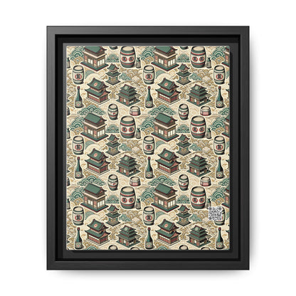 Cultural Artisanal Fusion Contemporary Cultural Elegance Matte Canvas, Framed (multi-Color) - 8404 Design-68 B