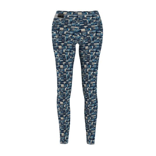 Tech-Inspired Utility Tech-Forward Streetwear With Utilitarian Edge Women's Cut & Sew Casual Leggings - 8404 Design-44