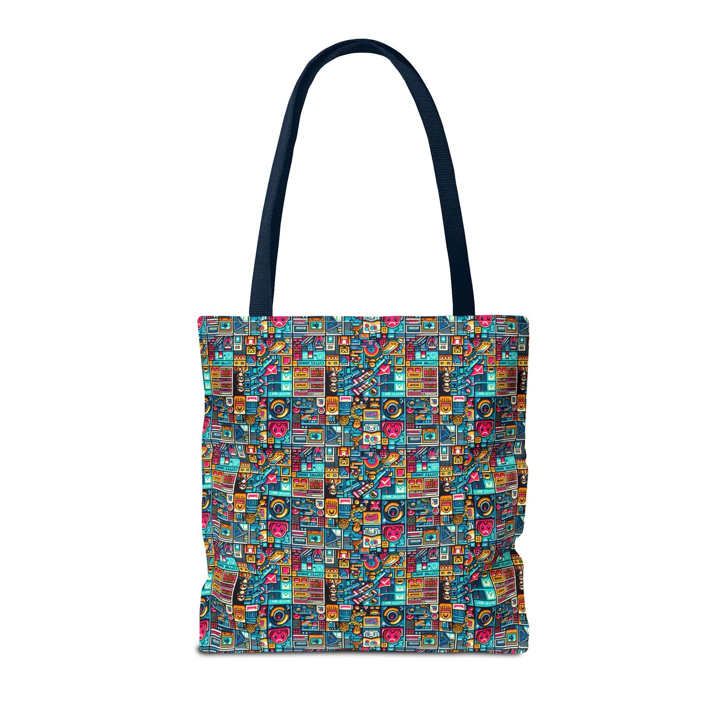 Digital Pop Culture Mashup Maximalist Pop Tote Bag - 8404 Design-47