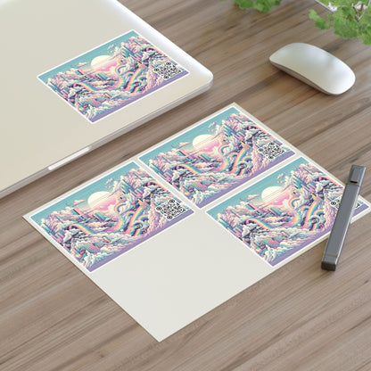Digital Dreamland Whimsical and Nostalgic Streetwear With a Digital Twist Sticker Sheets - 8404 Design-59