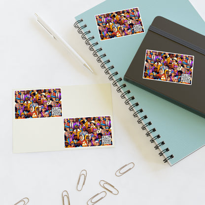 Digital Retro Aesthetics Nostalgic Yet Vibrant Streetwear With a Modern Twist Sticker Sheets - 8404 Design-58