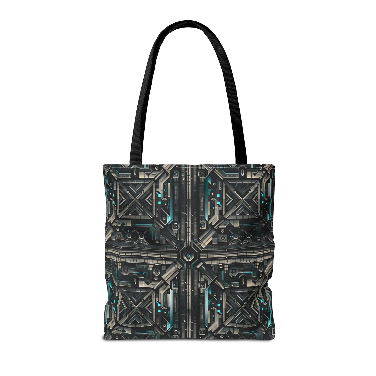 Tech Noir Futuristic Tech Aesthetic with a Dark Twist Tote Bag - 8404 Design-59