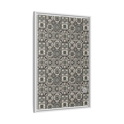 Cyber Garden Party Tech Garden Extravaganza Matte Canvas, Framed (multi-Color) - 8404 Design-45 A
