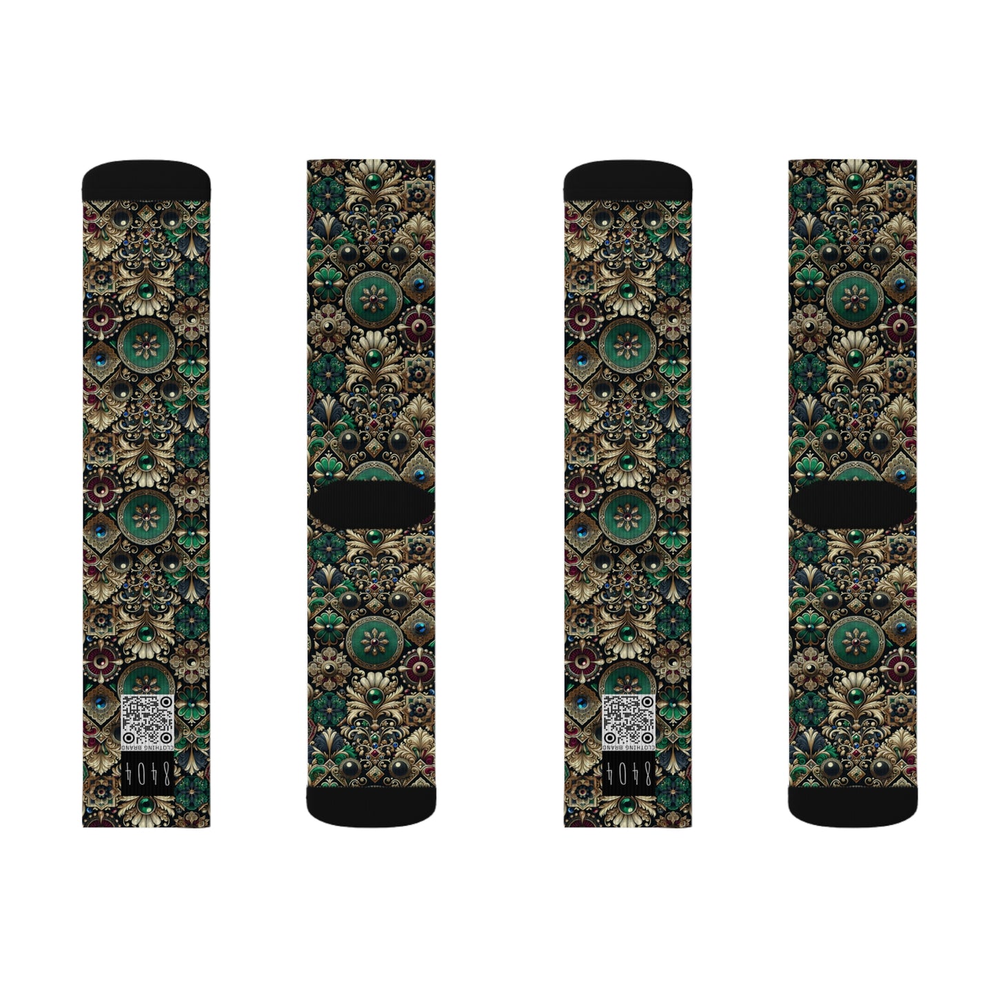 Neo-Dandyism Modern Dandy Streetwear Sublimation Socks - 8404 Design-54