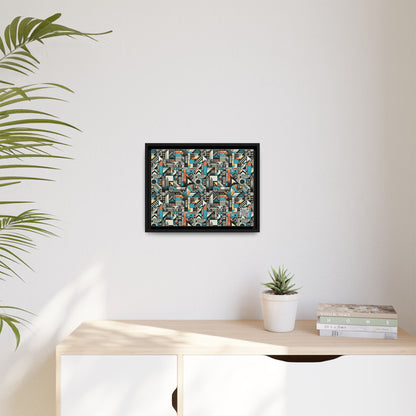 Digital Street Art Urban Street Style Matte Canvas, Framed (multi-color) - 8404 Design-81 A