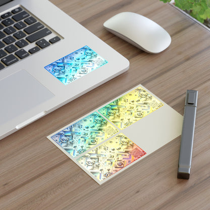 Tech Art Fusion Tech-Forward Streetwear Sticker Sheets - 8404 Design-59