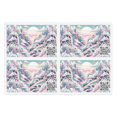 Digital Dreamland Whimsical and Nostalgic Streetwear With a Digital Twist Sticker Sheets - 8404 Design-59