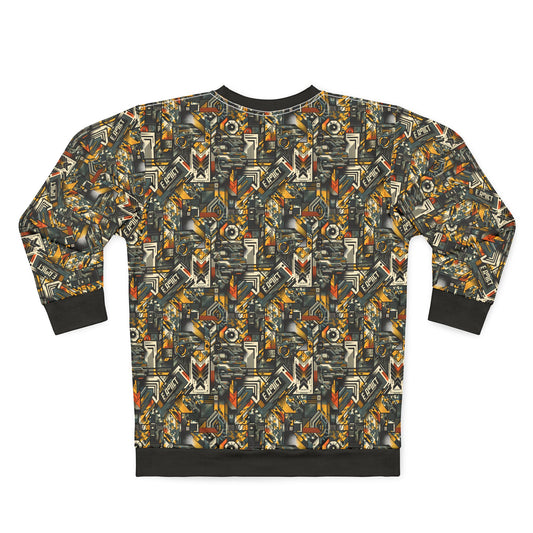 Digital Punk Futuristic Grunge Sweatshirt - 8404 Design-49