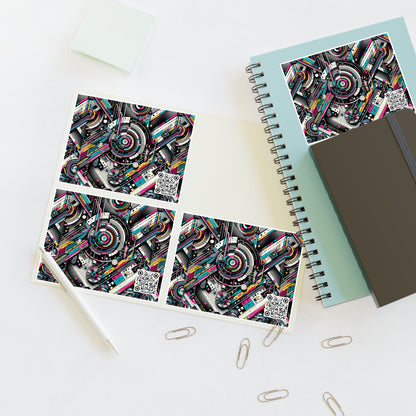 Tech-Forward Graphics Tech-Forward Streetwear Blending Human Creativity With Ai Innovation Sticker Sheets - 8404 Design-52