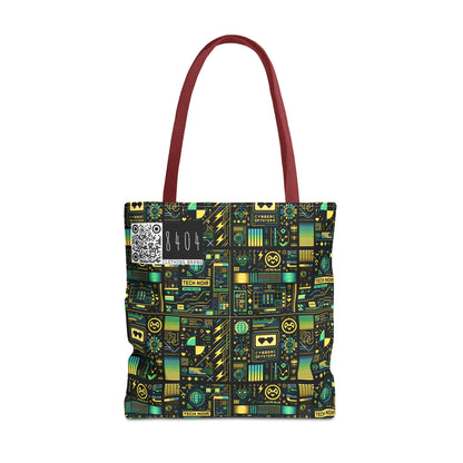 Digital Dystopia Tech Noir Tote Bag - 8404 Design-57
