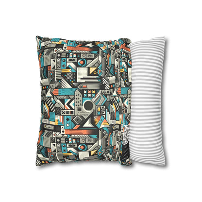 Digital Street Art Urban Street Style Faux Suede Square Pillowcase - 8404 Design-81