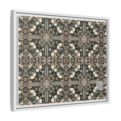 Cyber Garden Party Tech Garden Extravaganza Matte Canvas, Framed (multi-Color) - 8404 Design-66 A