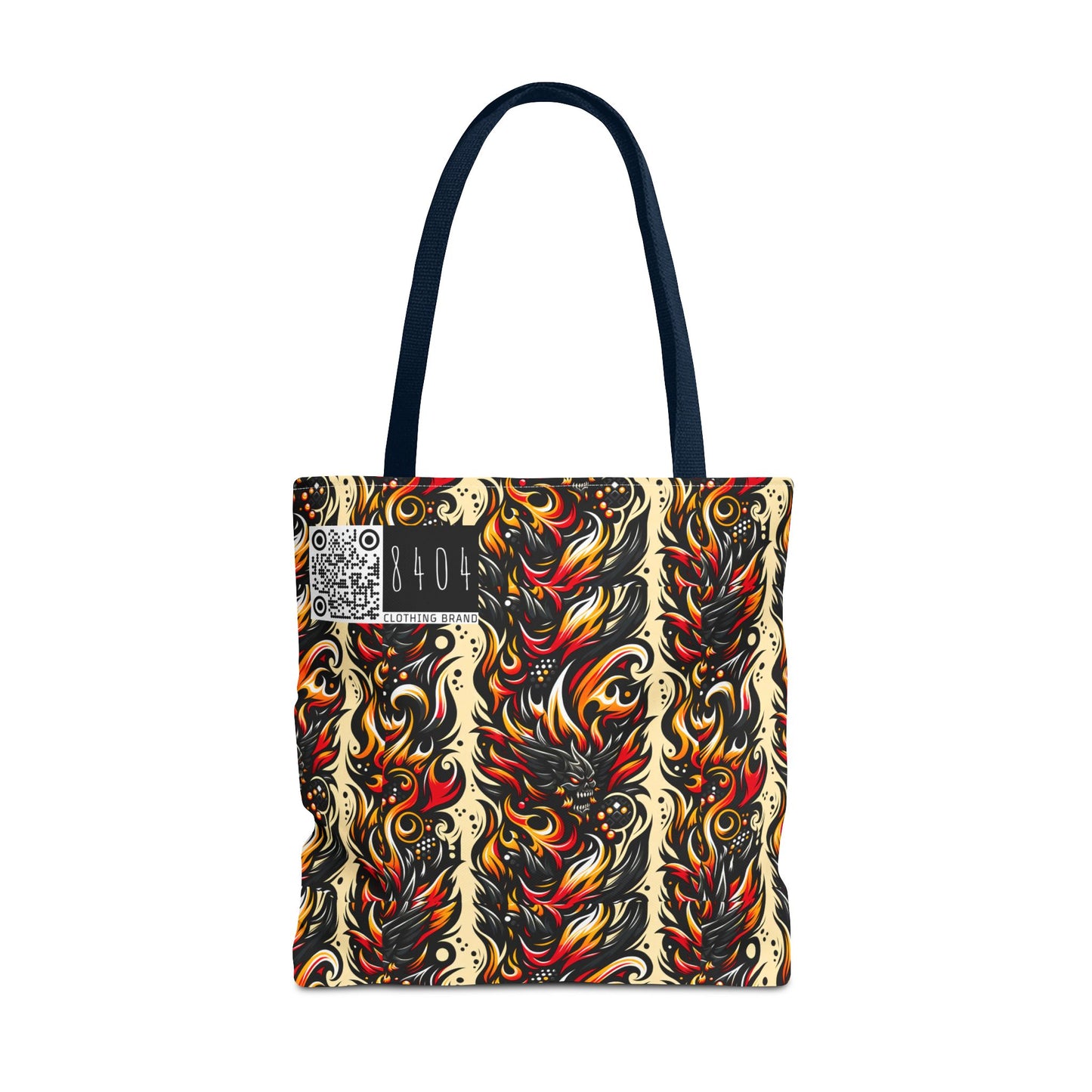Flame Graphics Maximalist Streetwear Tote Bag - 8404 Design-65