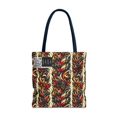 Flame Graphics Maximalist Streetwear Tote Bag - 8404 Design-65