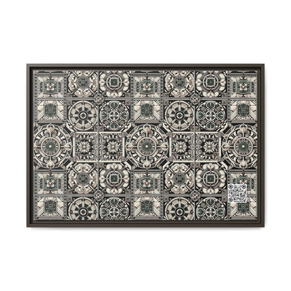 Cyber Garden Party Tech Garden Extravaganza Matte Canvas, Framed (multi-Color) - 8404 Design-45 A