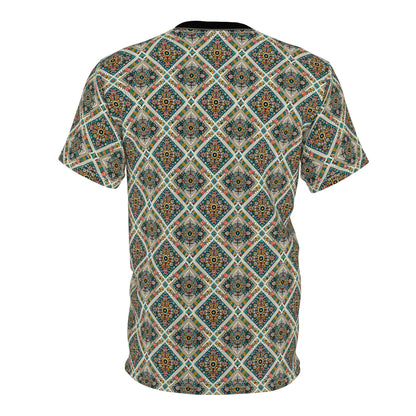 Cultural Fusion Tech Blend of Cultural Heritage With Tech-Inspired Elements Unisex Cut & Sew Tee - 8404 Design-64
