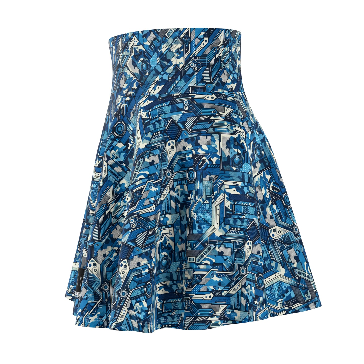 Tech Urban Camo Tech-Forward Streetwear With a Futuristic Military Edge Women's Skater Skirt - 8404 Design-39