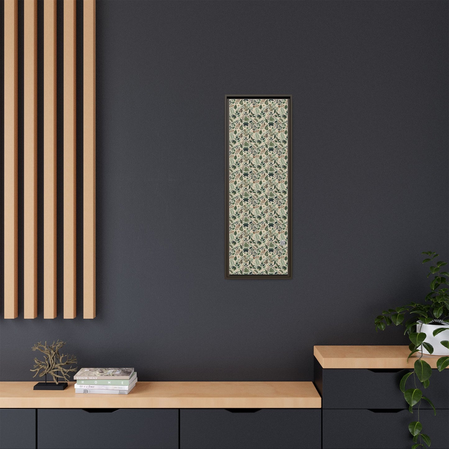 Streetwear Sustainability Environmentally Conscious Streetwear with a Natural Aesthetic Matte Canvas, Framed (multi-color) - 8404 Design-57 B