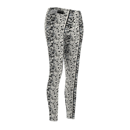 Digital Minimalism Minimalist Tech Women's Cut & Sew Casual Leggings - 8404 Design-66