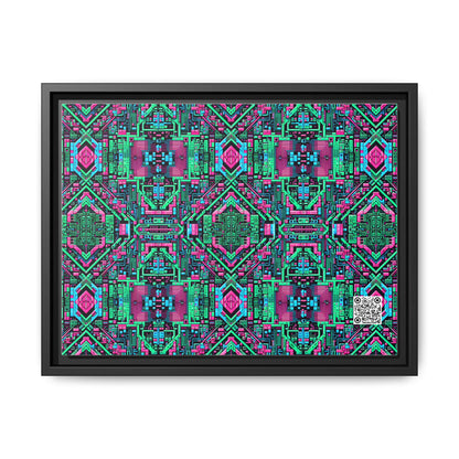Digital Glitch Vibes Tech-Inspired Streetwear Matte Canvas, Framed (multi-Color) - 8404 Design-71 A