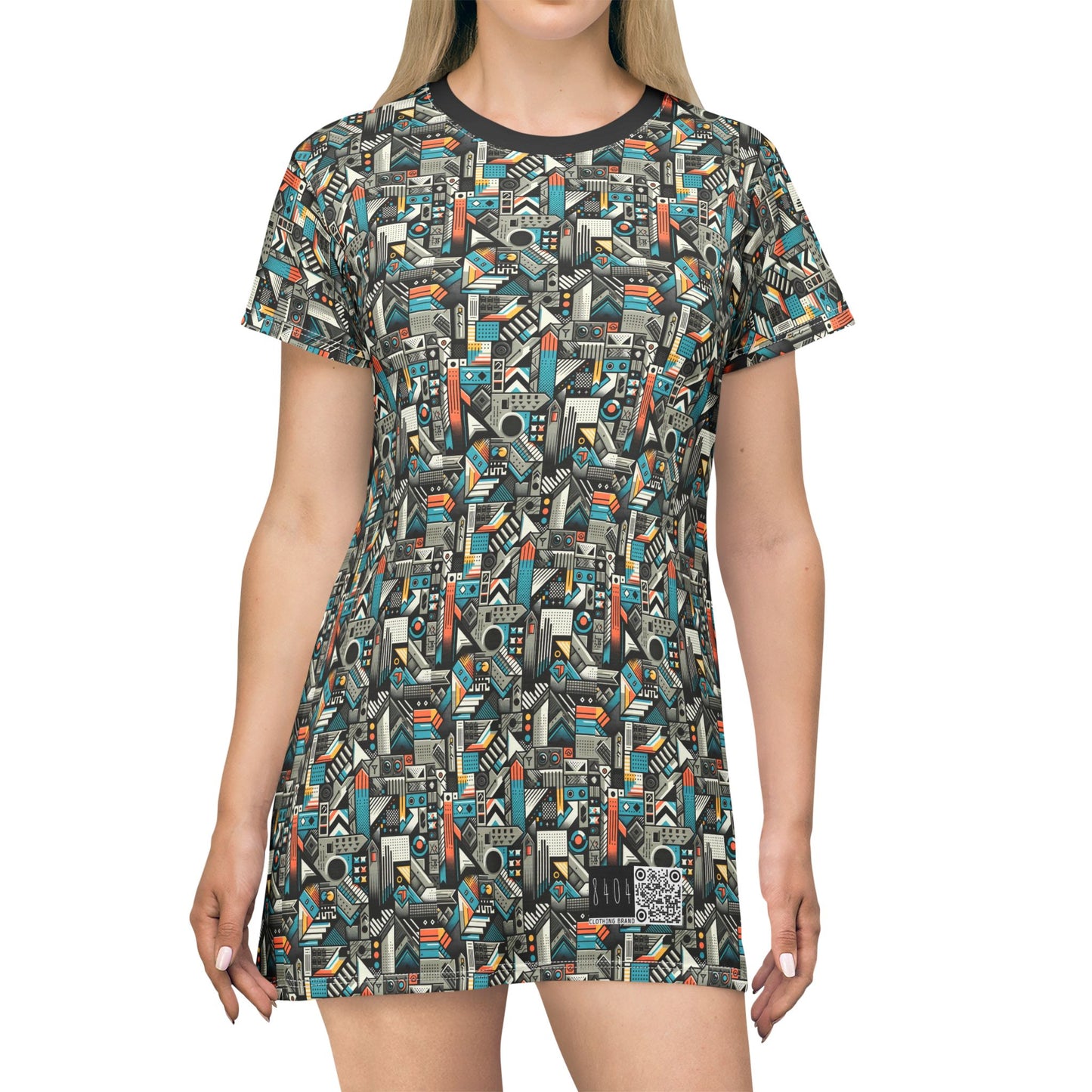 Digital Street Art Urban Street Style T-shirt Dress - 8404 Design-81
