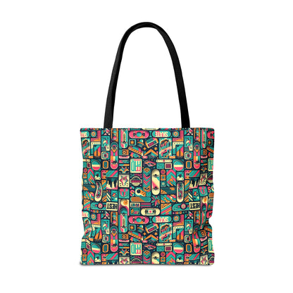 Skate Culture Revival Urban Retro Cool Tote Bag - 8404 Design-61