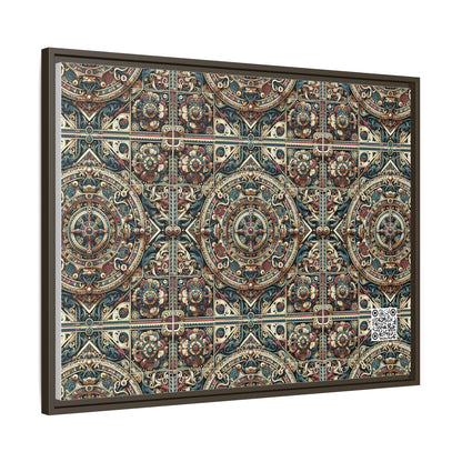 Urban Renaissance Historical Fusion With Street Edge Matte Canvas, Framed (multi-Color) - 8404 Design-57 A