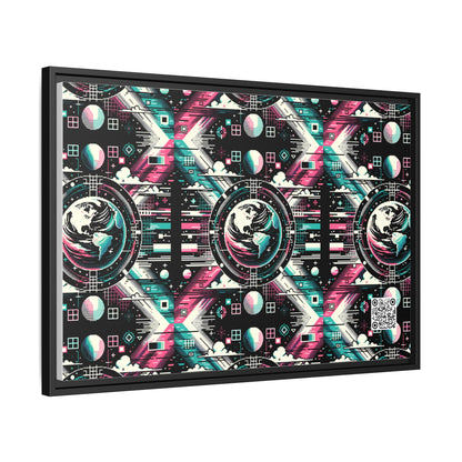 Digital Artistry Digital-native Streetwear Matte Canvas, Framed (multi-color) - 8404 Design-62 A