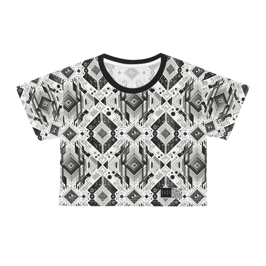 Digital Minimalism Minimalist Tech Crop Tee - 8404 Design-51