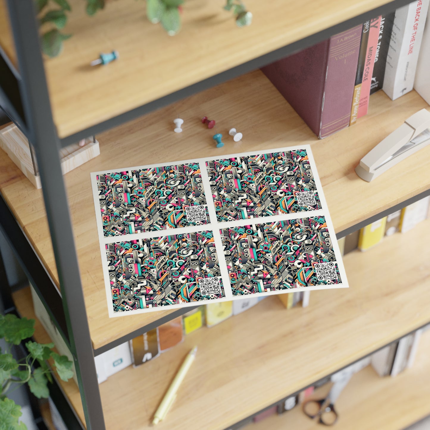 Digital Street Art Urban Street Style Sticker Sheet - 8404 Design-74