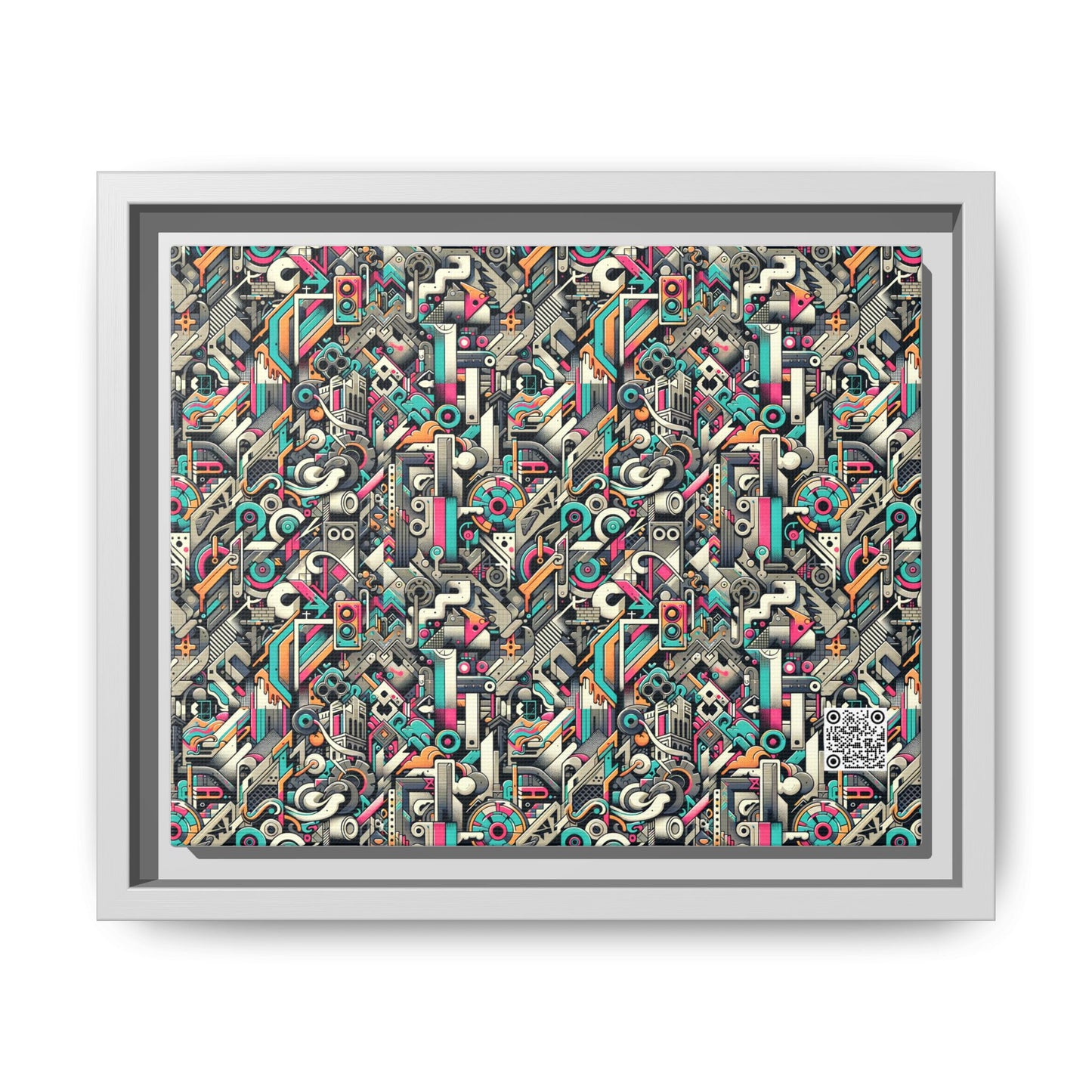 Digital Street Art Urban Street Style Matte Canvas, Framed (multi-color) - 8404 Design-74 B