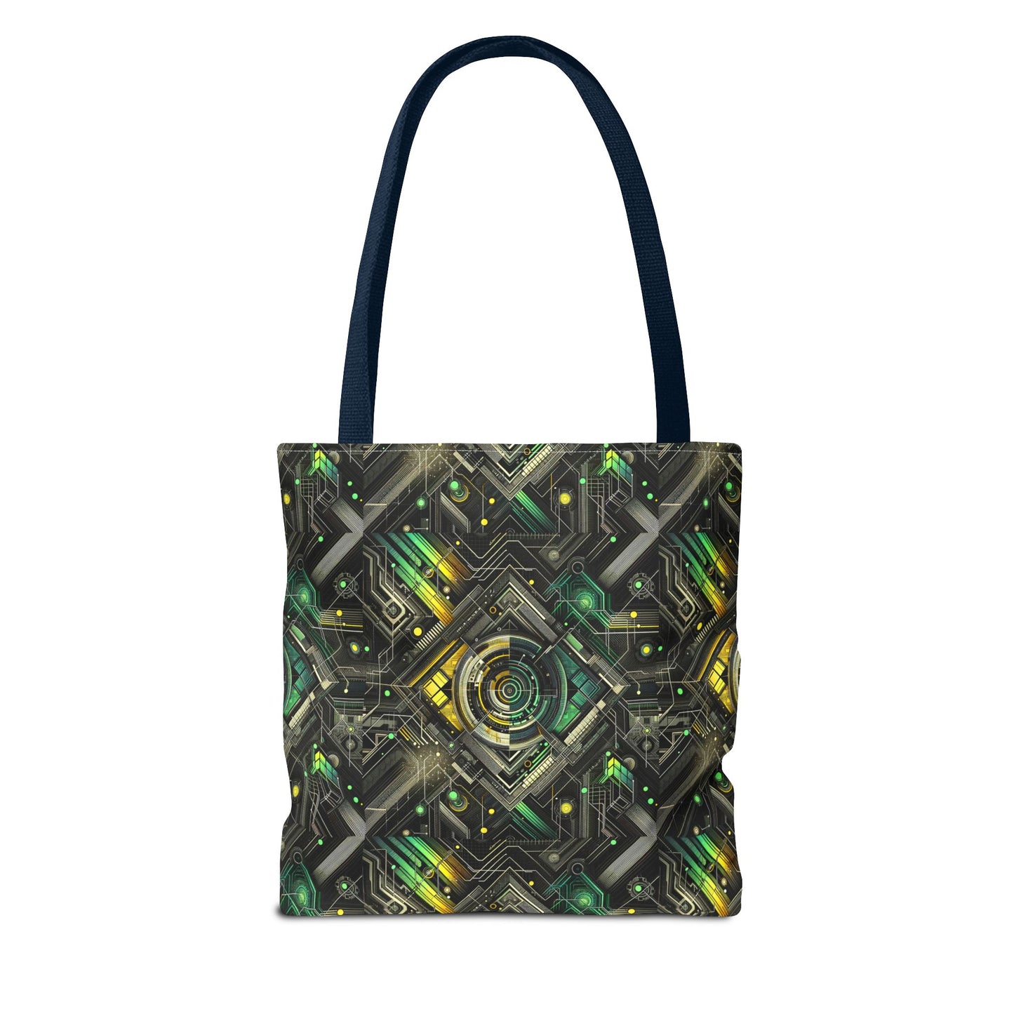Tech Noir Graphics Tech-Inspired Streetwear Tote Bag - 8404 Design-57