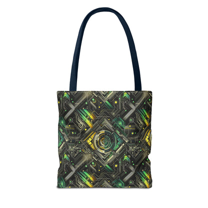 Tech Noir Graphics Tech-Inspired Streetwear Tote Bag - 8404 Design-57