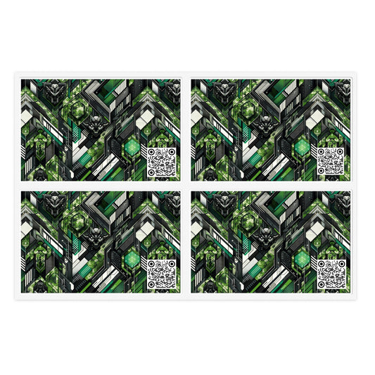 Tech Camo Fusion Tech-Forward Streetwear With a Futuristic Edge Sticker Sheets - 8404 Design-58