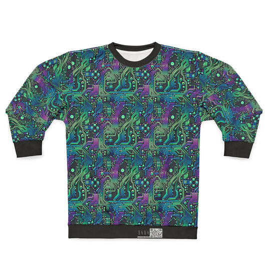 Tech-Infused Neon Tech-Forward Streetwear Sweatshirt - 8404 Design-66