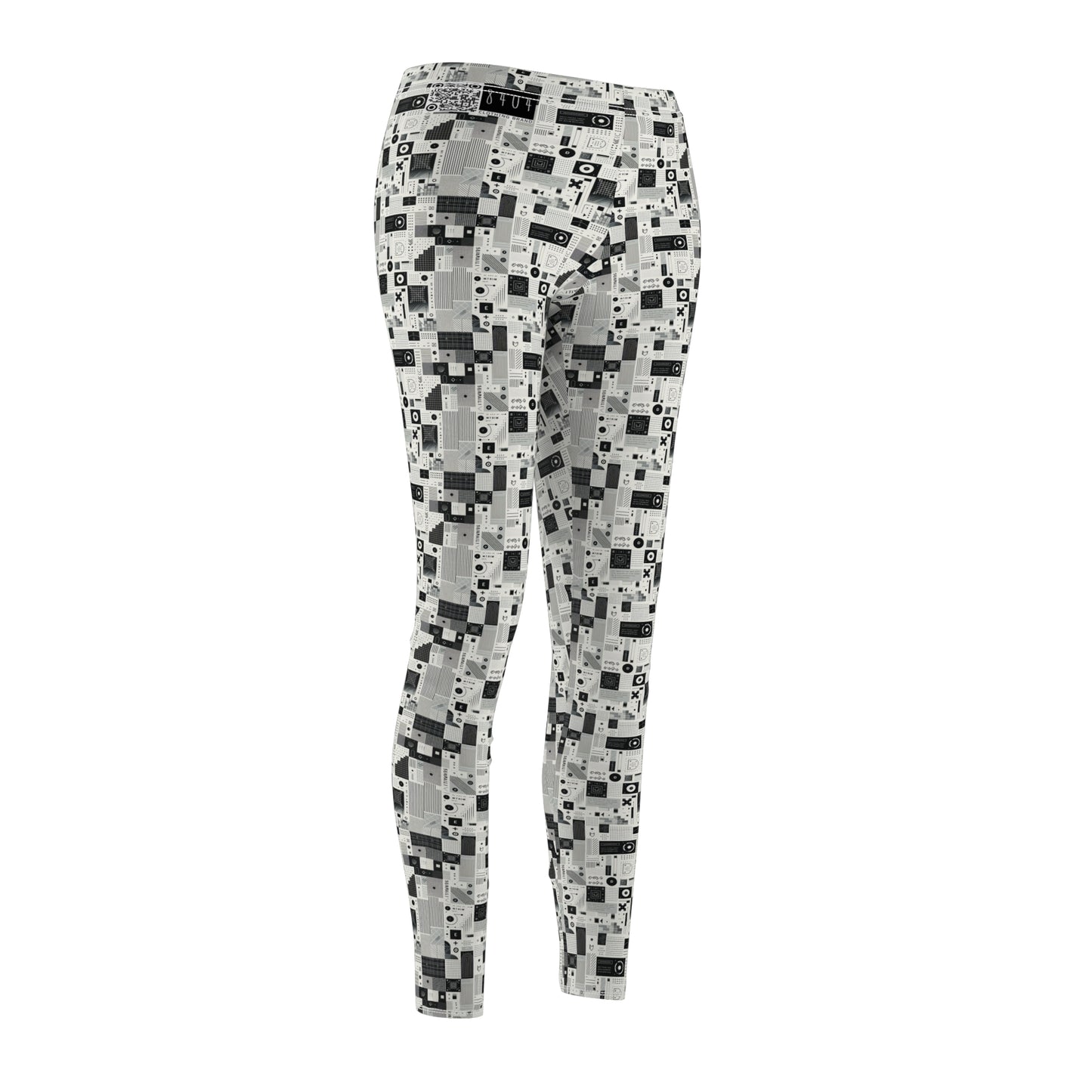 Digital Minimalism Minimalist Tech Women's Cut & Sew Casual Leggings - 8404 Design-50