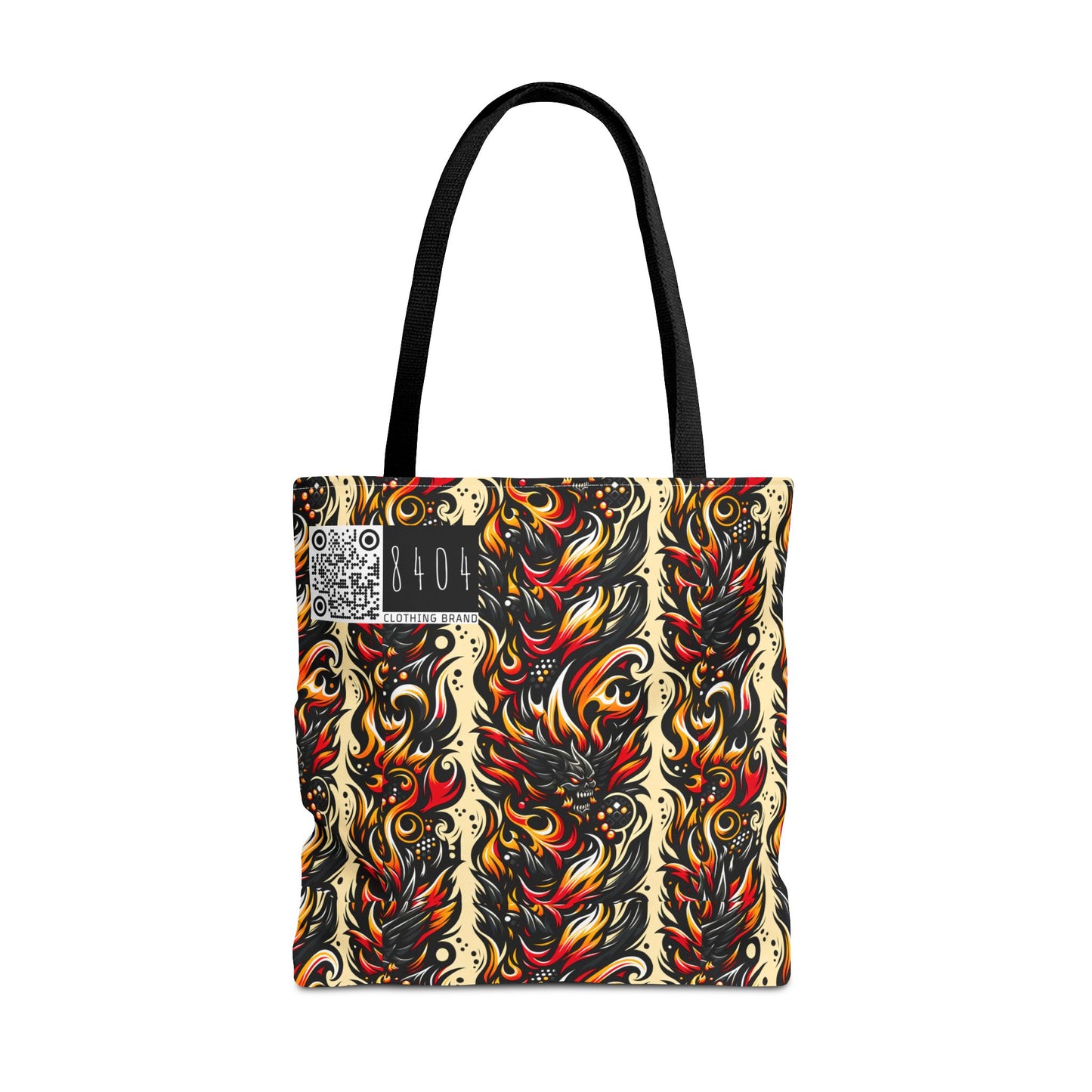 Flame Graphics Maximalist Streetwear Tote Bag - 8404 Design-65