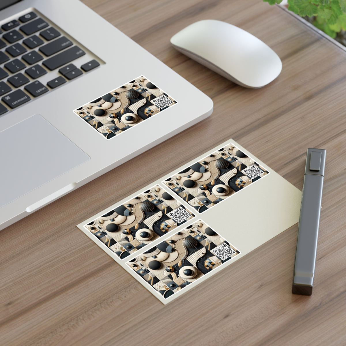 Tech-forward Luxe Streetwear Tech Luxe Fusion Sticker Sheet - 8404 Design-71