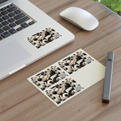Tech-forward Luxe Streetwear Tech Luxe Fusion Sticker Sheet - 8404 Design-71
