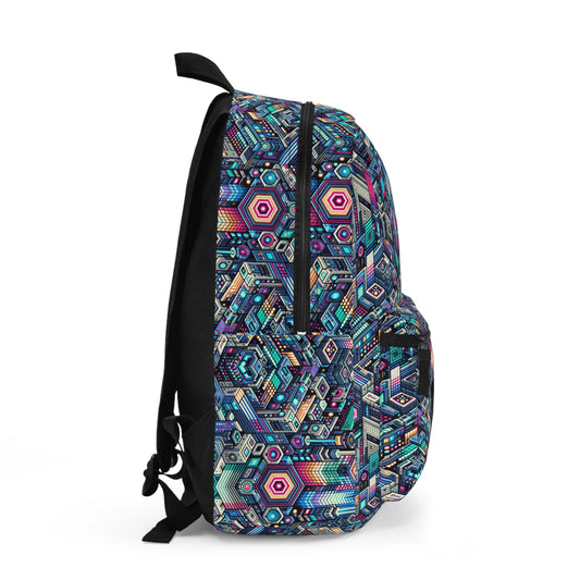 Digital Renaissance Tech-Forward Maximalism Backpack - 8404 Design-54