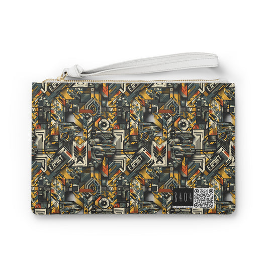 Digital Punk Futuristic Grunge Clutch Bag - 8404 Design-49
